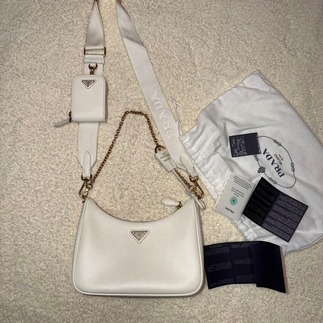【星様】PRADA Re-Edition 2005 サフィアーノレザー バッグ