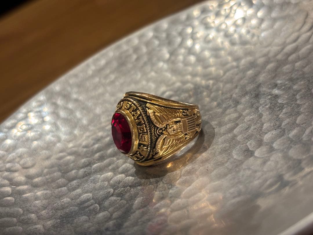 い カレッジリング アンティーク crest craft社