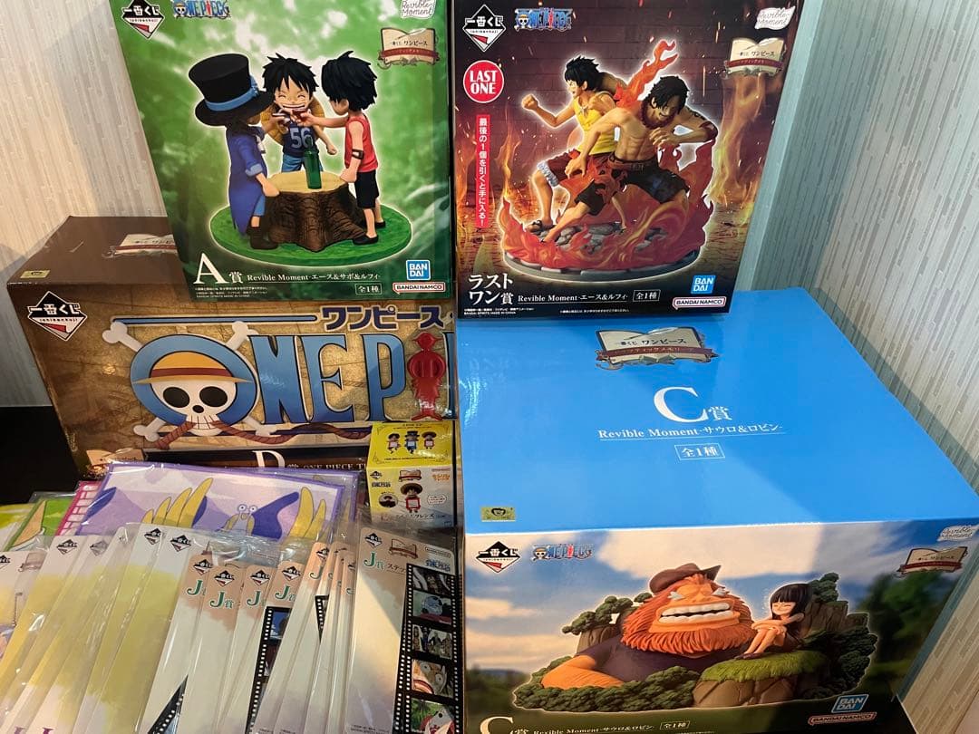 一番くじ ワンピース ドラマティックメモリーズ　A•C•D•ラストワン賞 その他 ラストワン賞はエースとルフィの共闘シーンを再現したフィギュア！「一