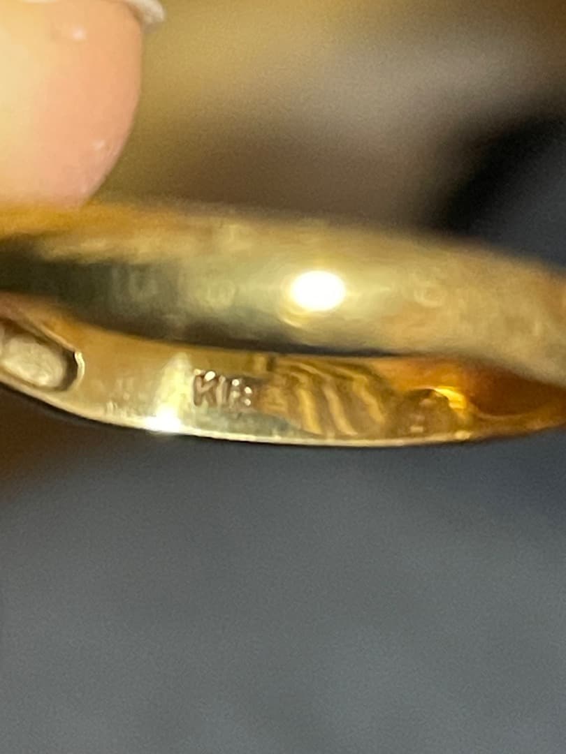 K18 ターコイズ、オパール2.59gレディースリング