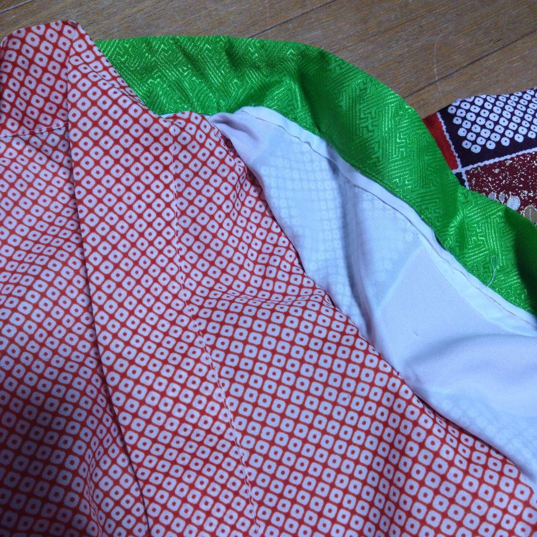 選べる色★七歳★上品★鹿の子と花の格子柄★着物セット