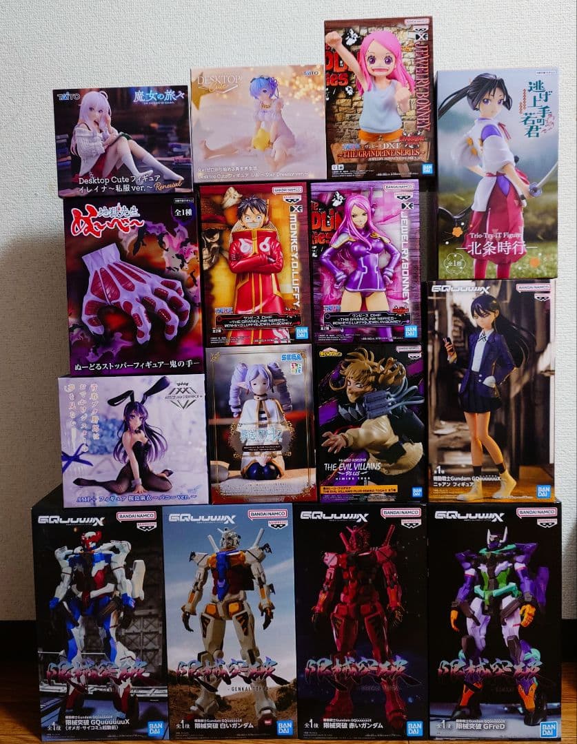 機動戦士ガンダムジークアクス ワンピース リゼロ フィギュア まとめ