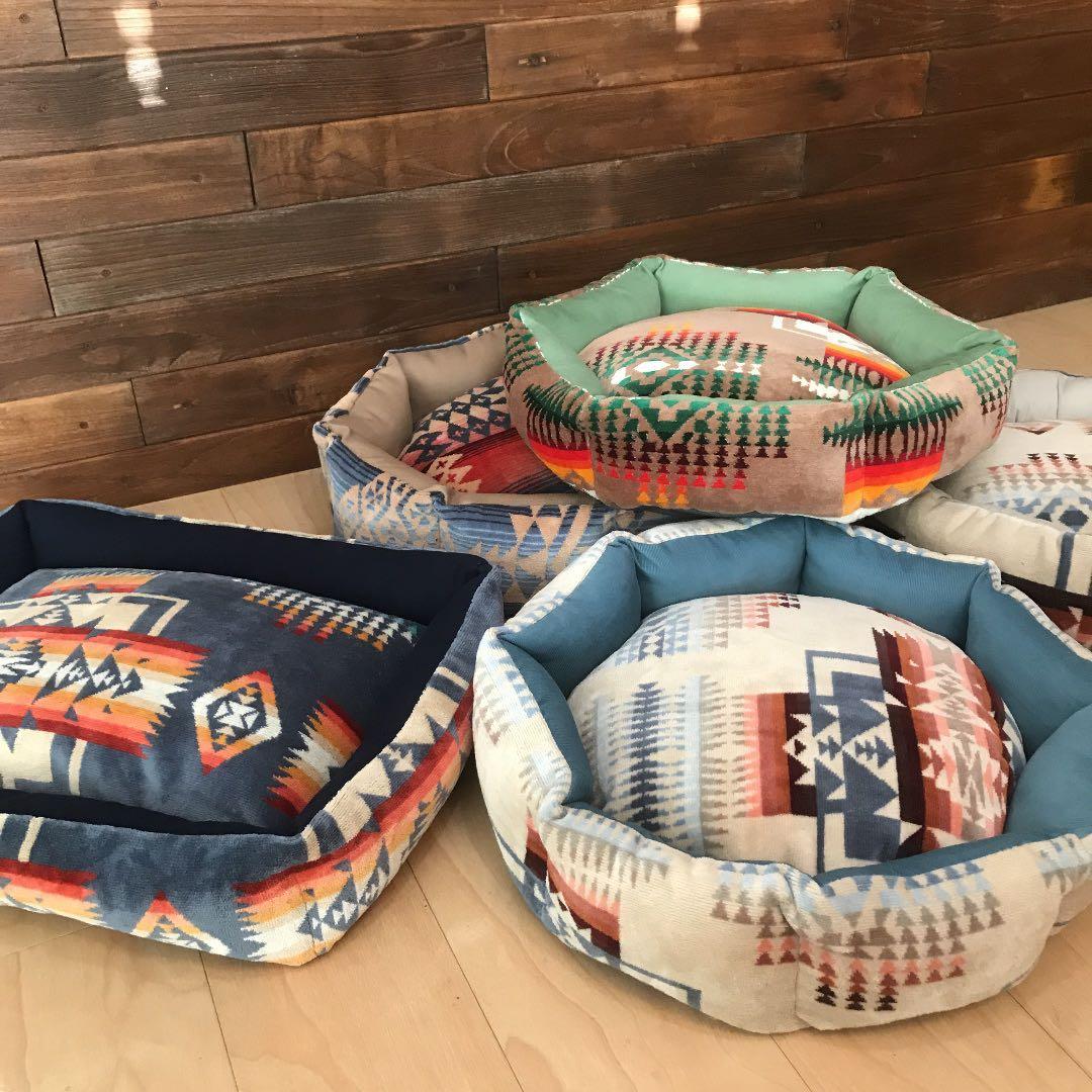 ペットベッド ハンドメイド465 ペンドルトンリメイク 猫ベッド 犬ベッド