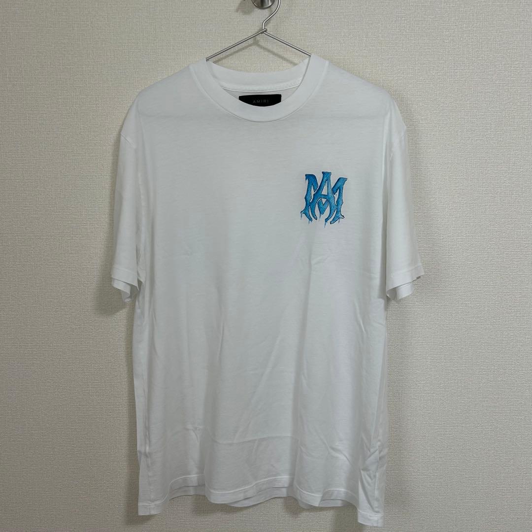AMIRI 22ss グラフィックTシャツ　ホワイト　ブルー　M AMIRI 22ss グラフィックTシャツ ホワイト ブルー M AMIRI 22ss