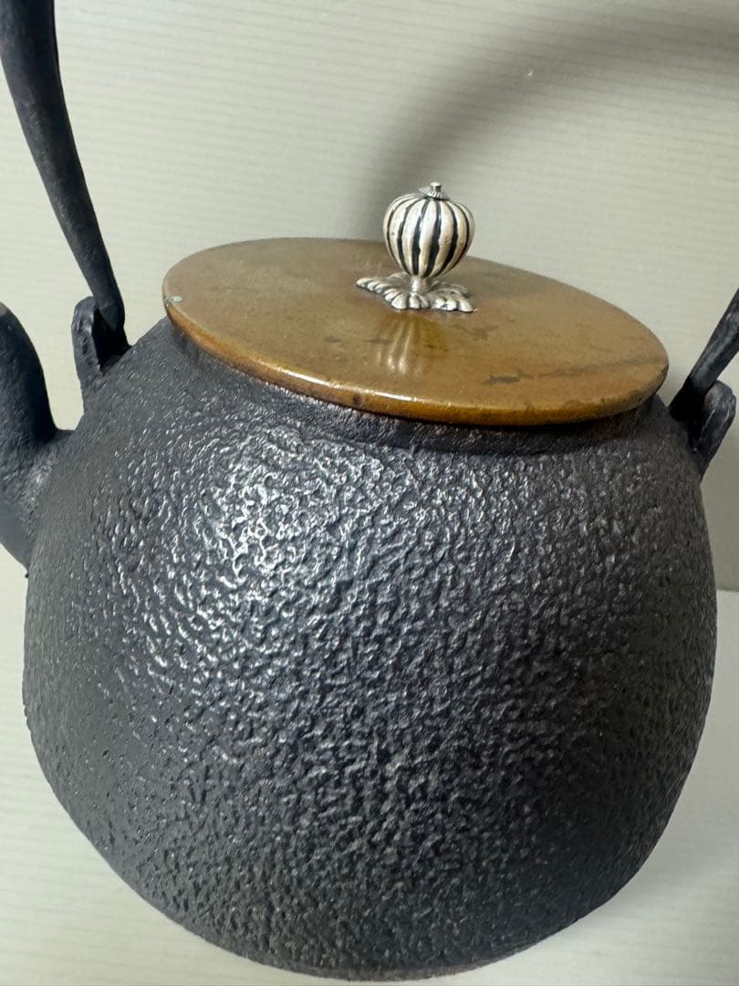 2135 龍文堂 鉄瓶 茶道具 時代物