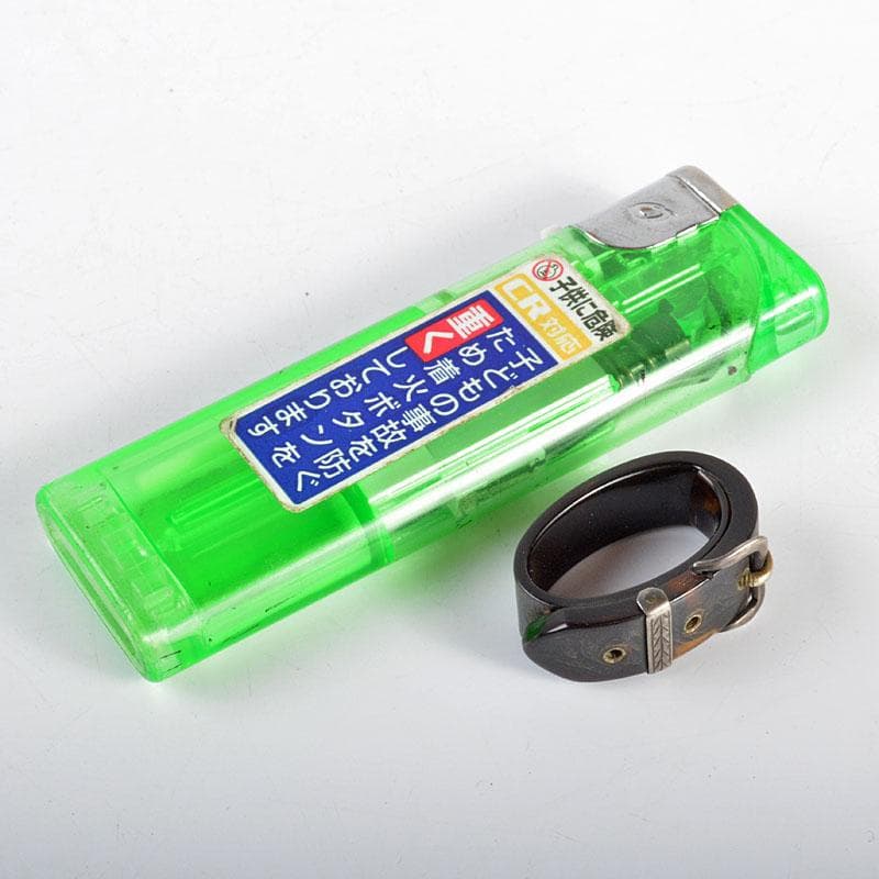 時代提げ物鼈甲製銀細工ベルト型根付時代箱付MR4328