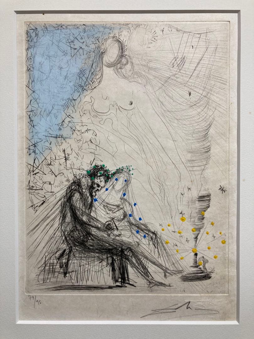 サルバドール・ダリ☆Salvador DALI リトグラフ「神曲」☆保証書付