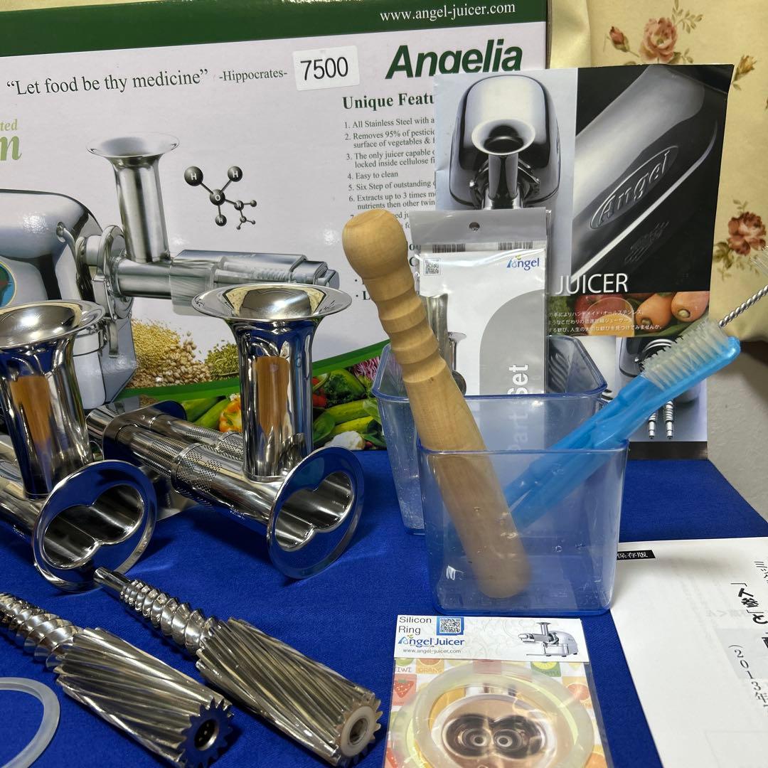エンジェル　ジューサー ⚫︎追加で果物用ハウジングもお付けします　低速圧縮搾り