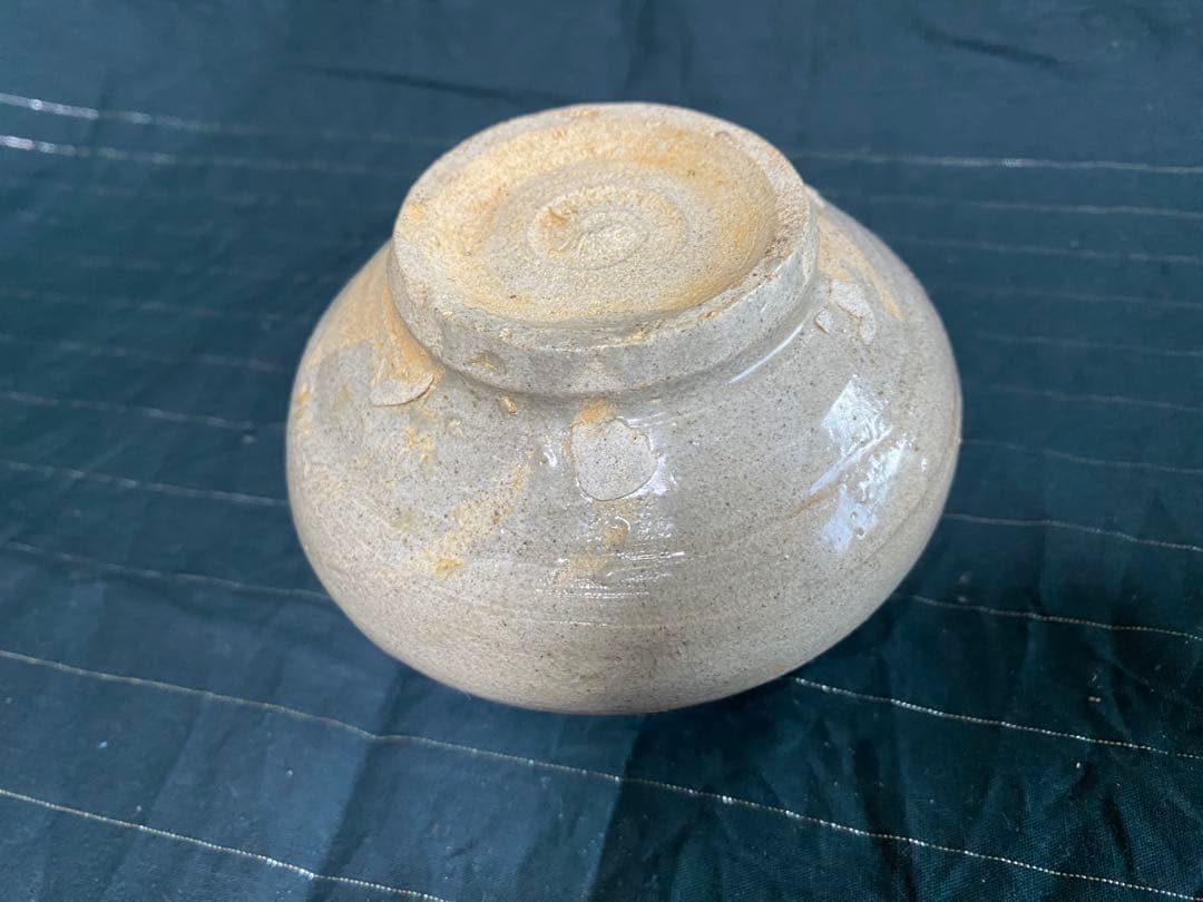 李朝　そろばん型壺