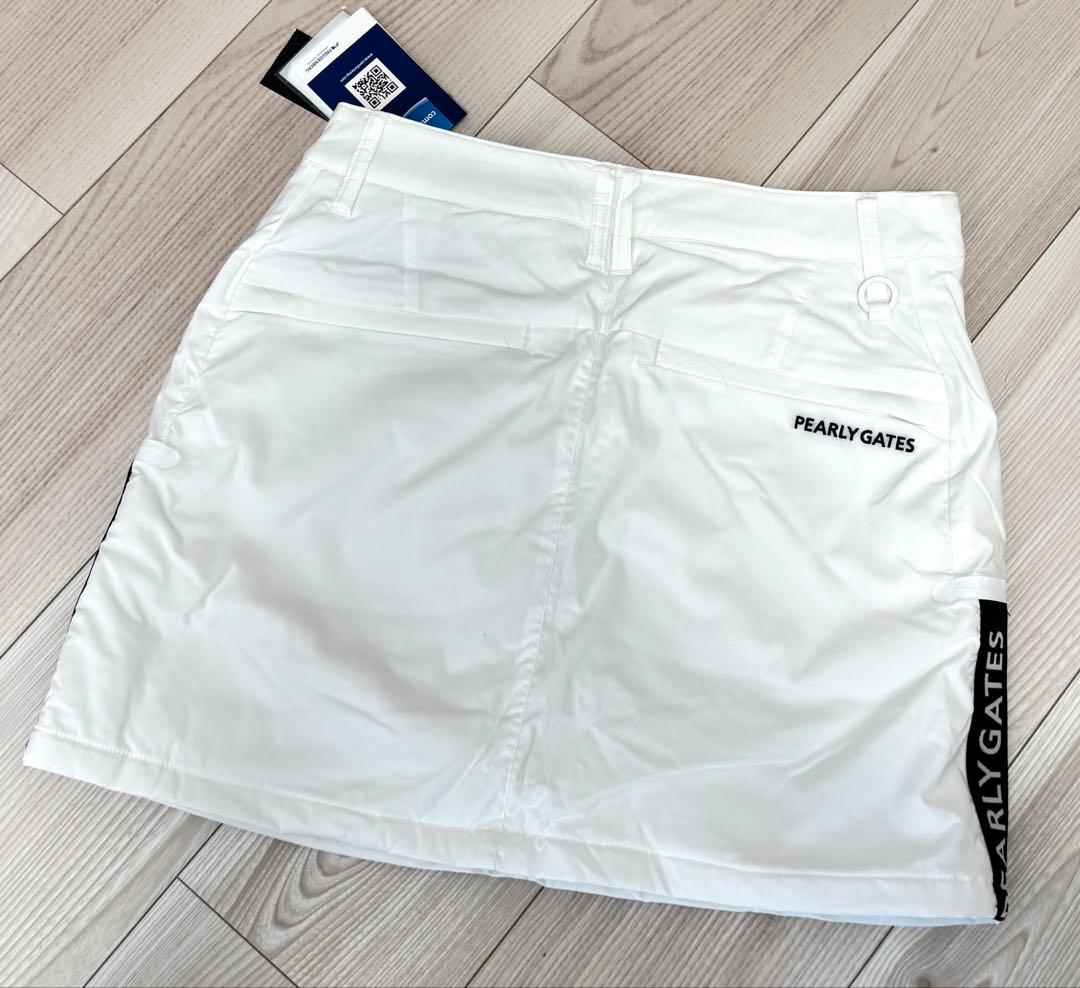PEARLY GATES パーリーゲイツ　中綿スカート ホワイト　サイズ0