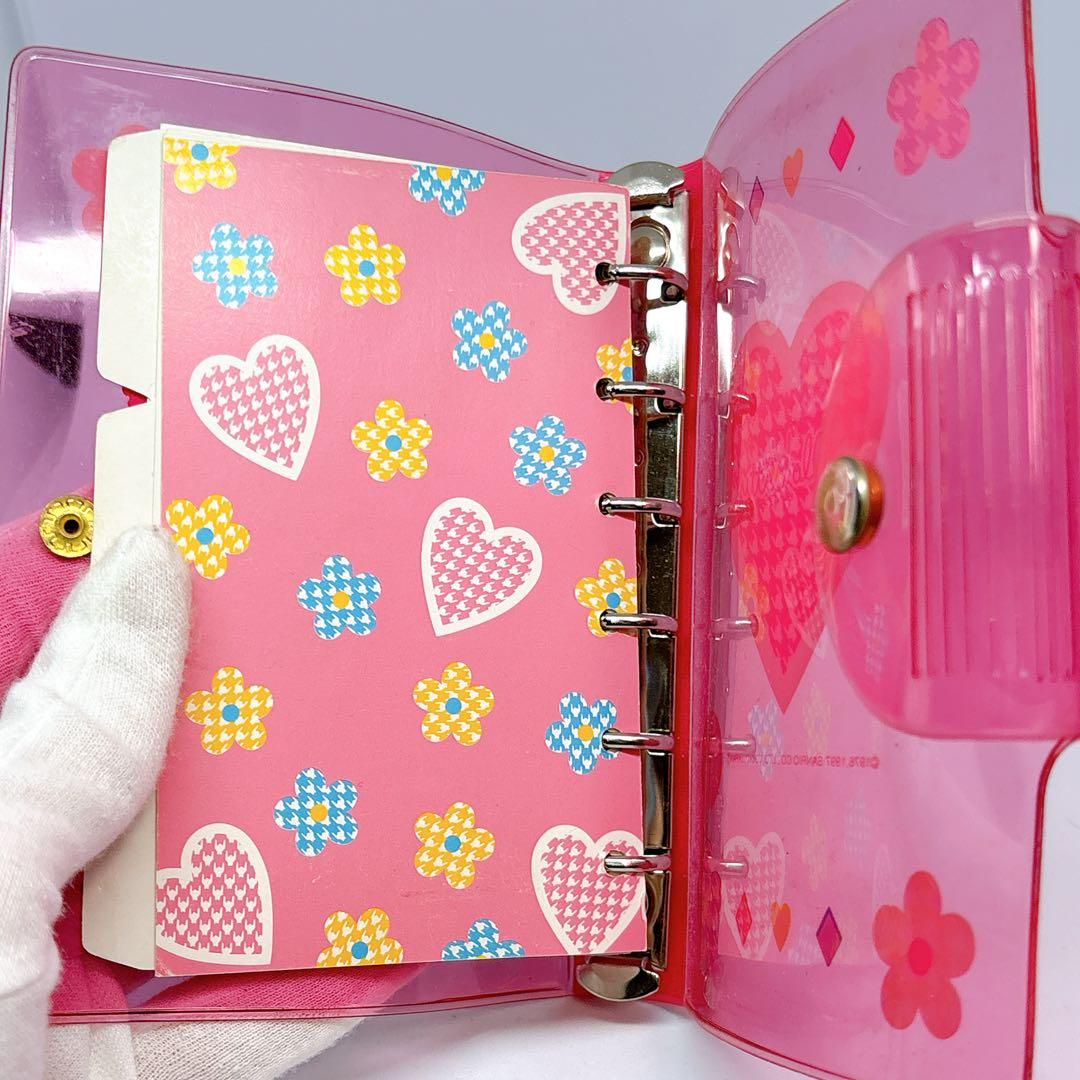 ハローキティ カオハナ 平成レトロ システム手帳 シール 6穴 リング