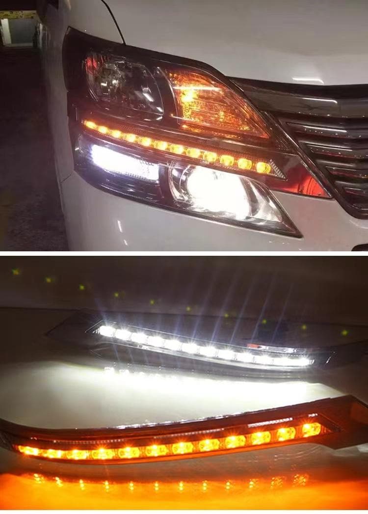 トヨタ 20系 ヴェルファイア メッキグリルガーニッシュシーケンシャルウインカー 楽天市場】20系前期 ヴェルファイアLED EYEデイライト ヘッドライト