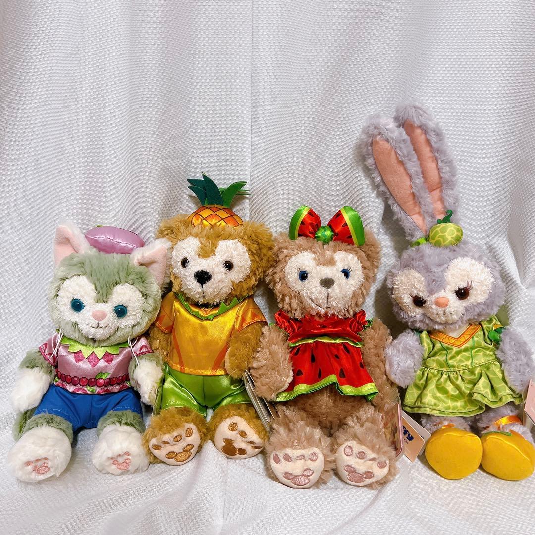 香港ディズニー　ぬいぐるみ　ダッフィー　シェリーメイ　ステラルー　フルーツ 香港ディズニー ぬいぐるみ ダッフィー シェリーメイ ステラルー