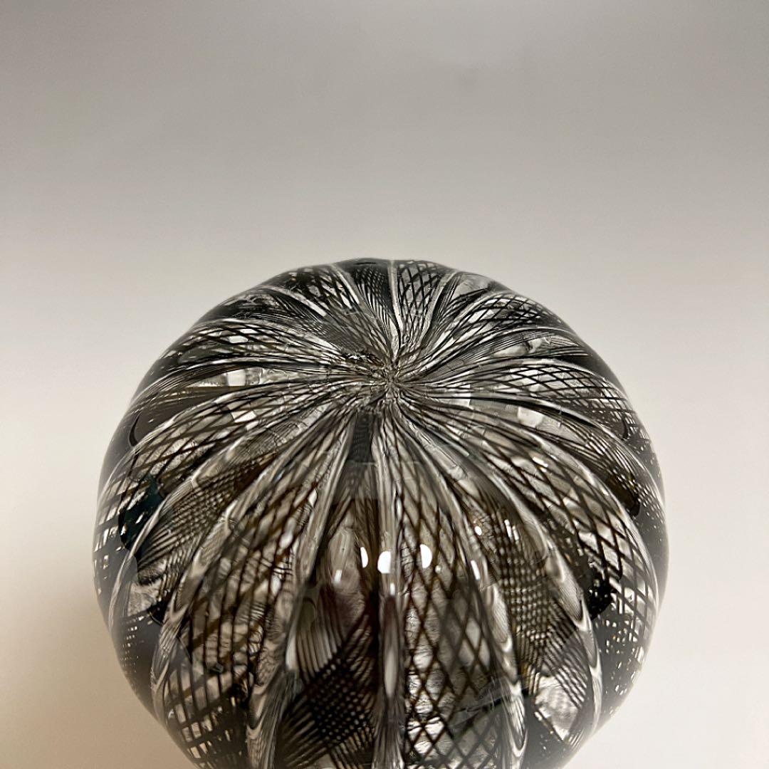 ムラノ／ヴェネチアンガラス＊レース 蓋付 パフュームボトル 香水瓶