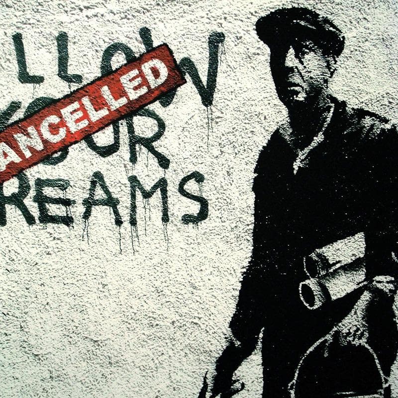 額装品/Follow Your Dreams/バンクシー/ポスター