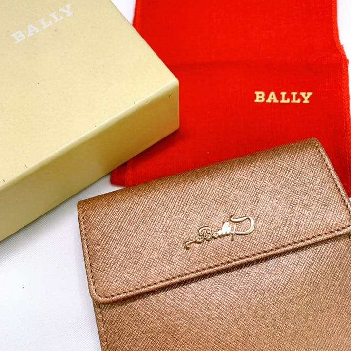 mentai BALLY 財布⭐︎未使用　箱付　折り財布　シャンパンゴールド