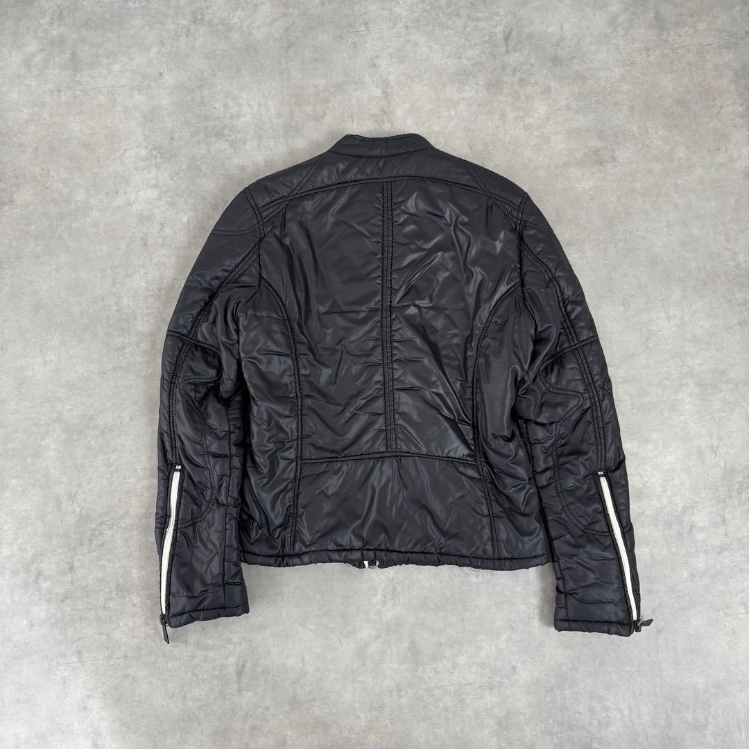 DIESEL ナイロン ライダースジャケット y2k S ギミック グランジ