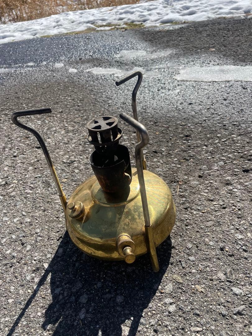エバーニュー　EVER NEW 真鍮製シングルバーナー　昭和レトロ　ケース付き！