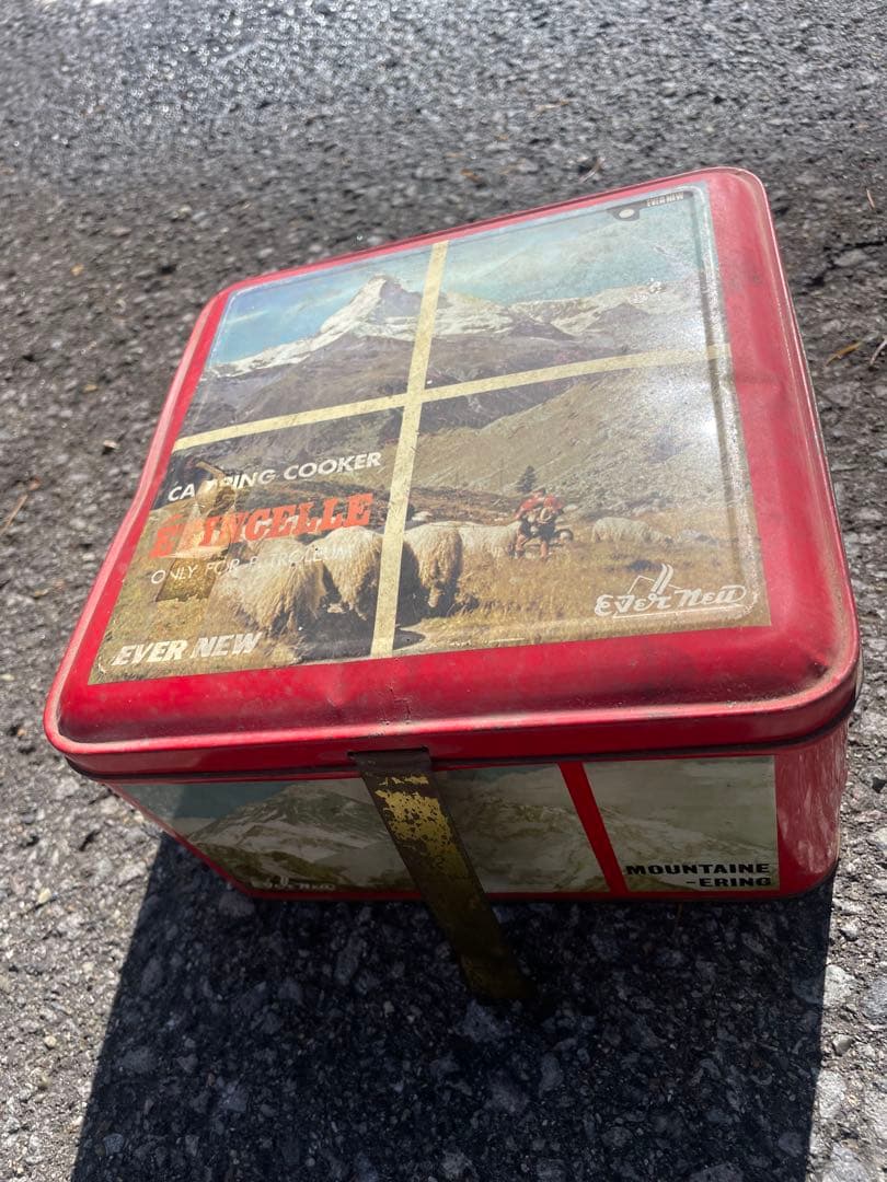 エバーニュー　EVER NEW 真鍮製シングルバーナー　昭和レトロ　ケース付き！