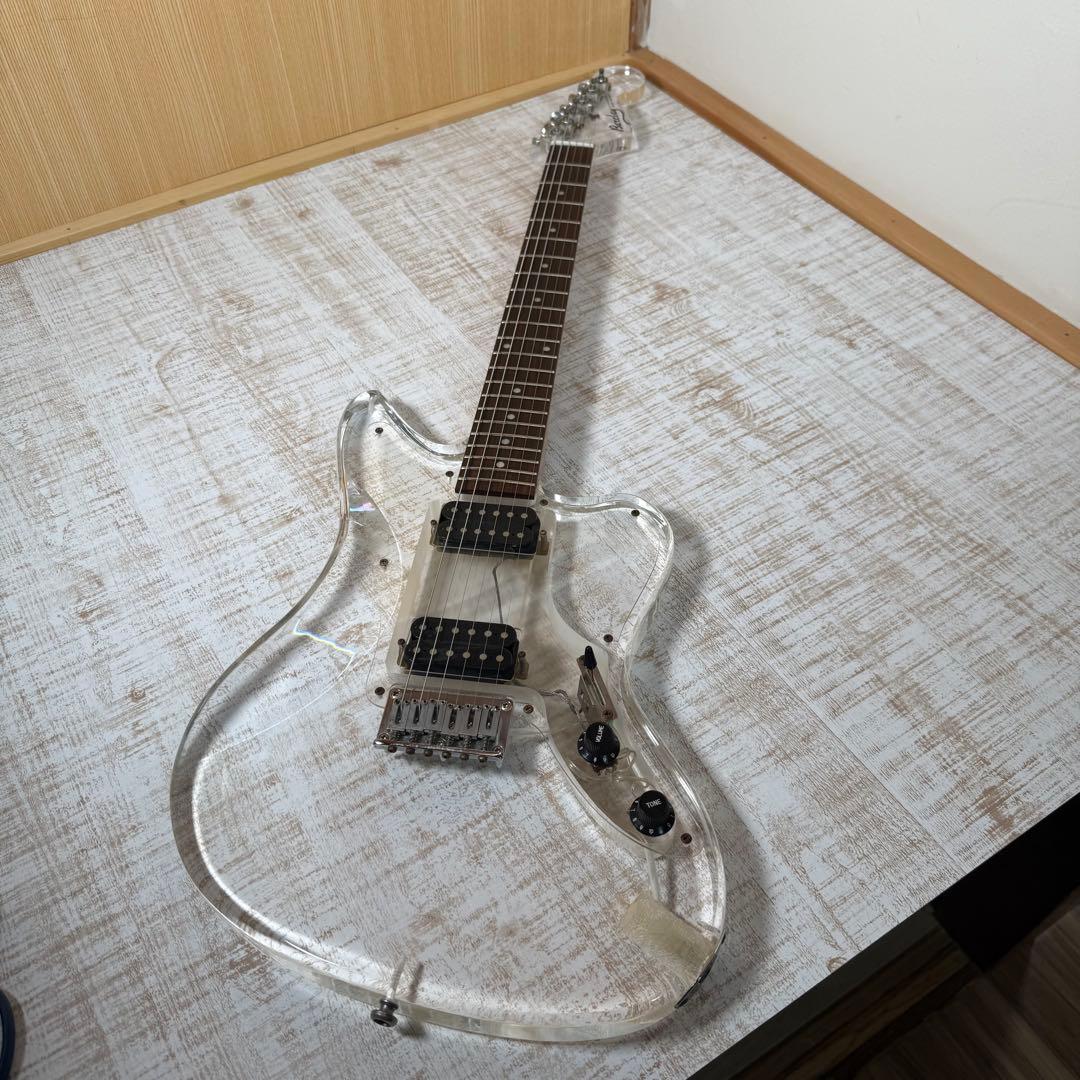 Barclay クリスタルギター 透明 レア スケルトン ケース付き - メルカリ