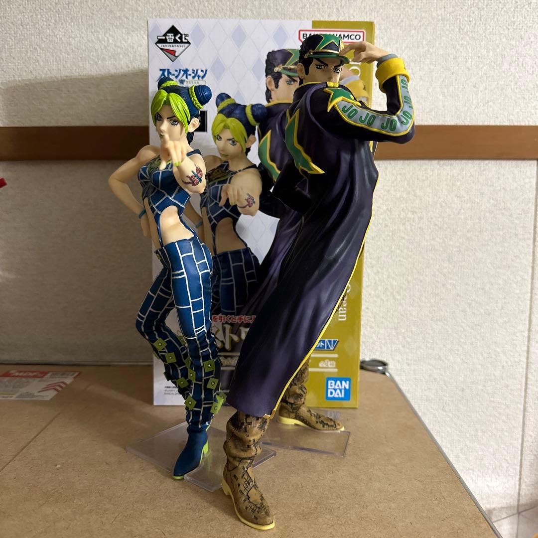 ジョジョ 一番くじ ラストワン 徐倫&承太郎 フィギュア 一番くじ