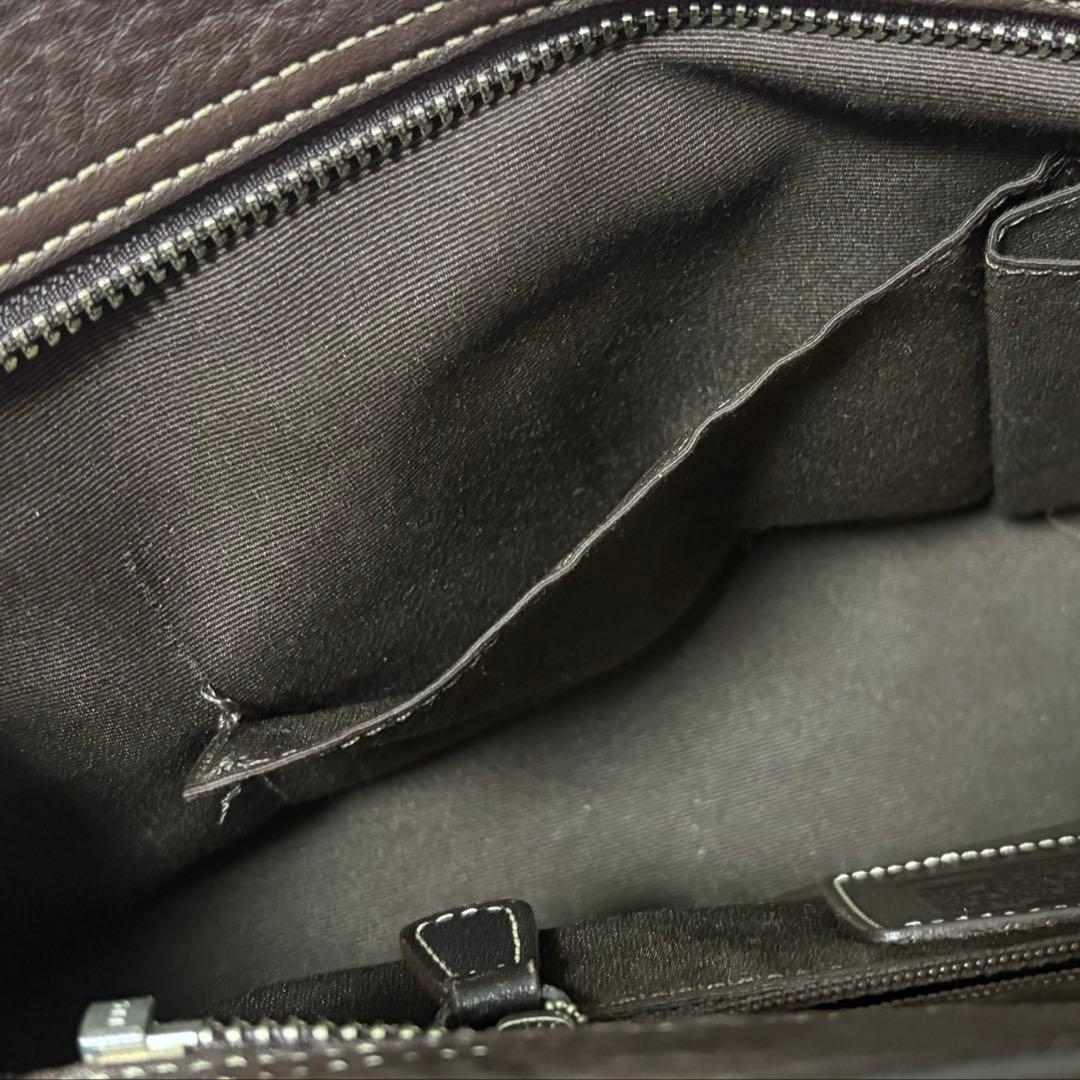 old coach レザー ハンドバッグ