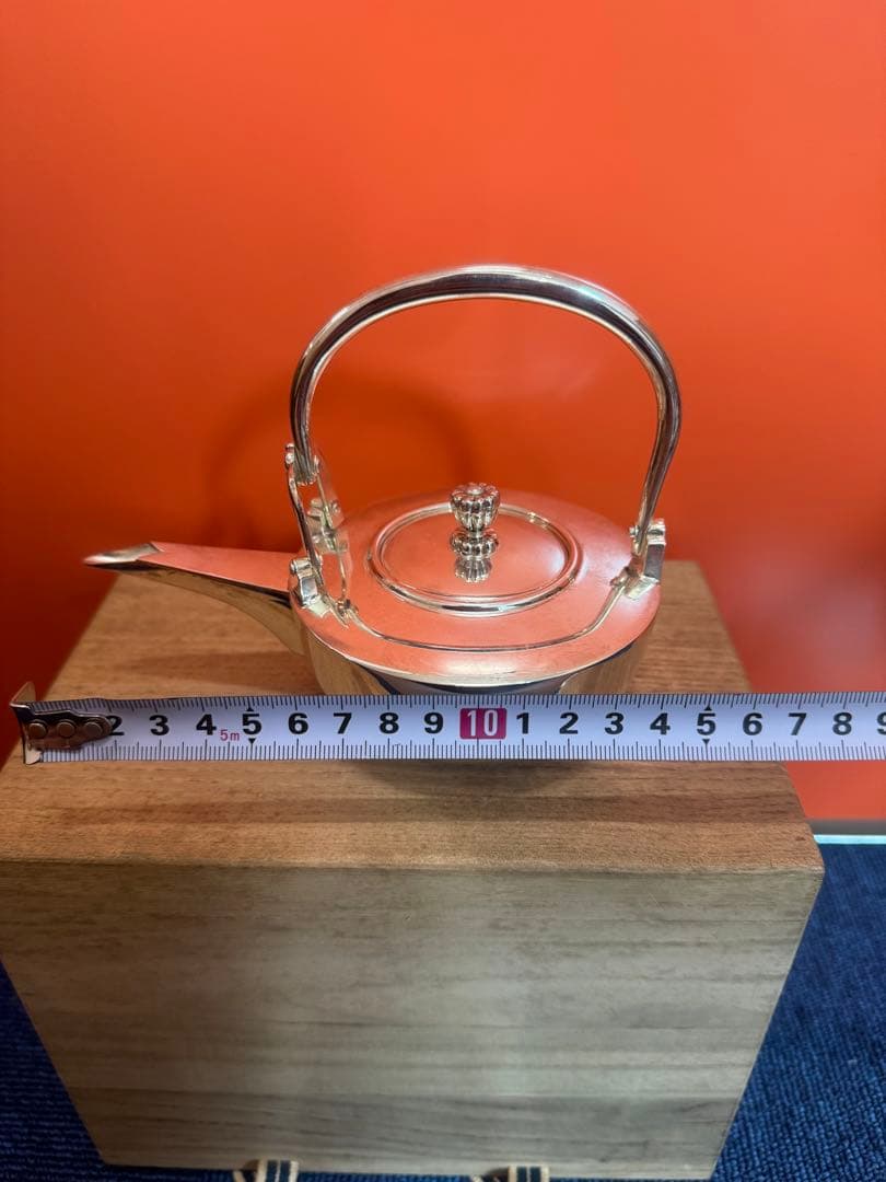 2043 銀製　急須 ティーポット 茶道具 茶器　美品