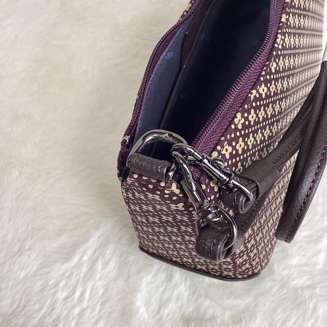 未使用 印傳屋 INDEN-YA 5ポシェット ショルダーバッグ ハンドバック