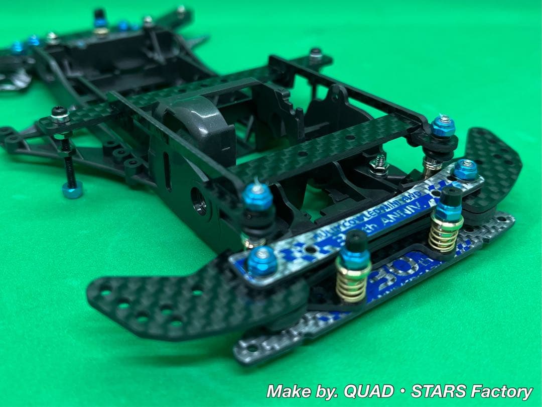 ミニ四駆・FM-A用】2軸ATピボットバンパー＋フロント提灯【30周年】