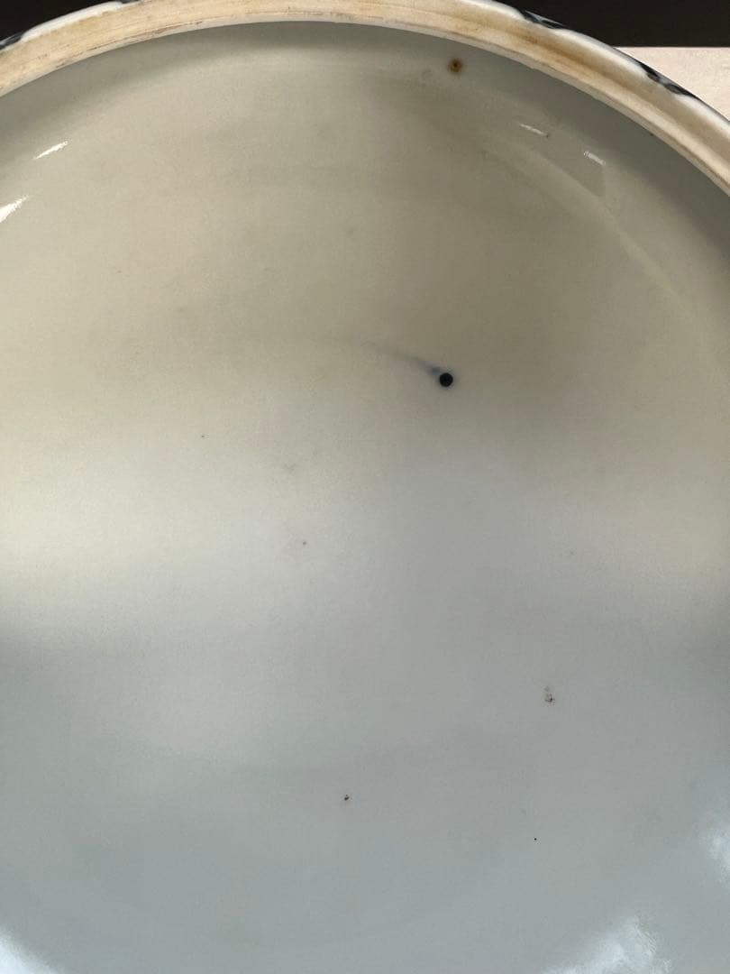 九谷焼　松竹梅・雪の結晶模様の蓋物　蓋付菓子器　菓子鉢