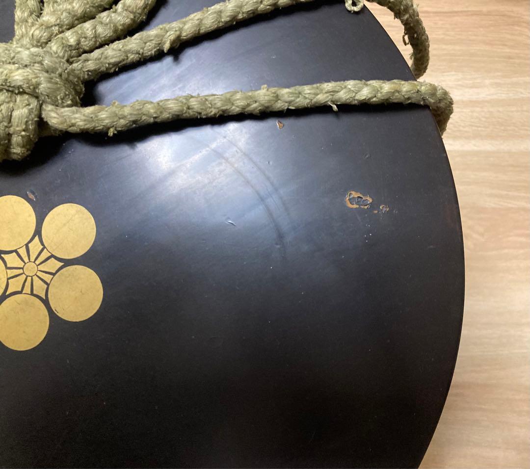 行器(ほかい) 江戸時代儀礼贈答に食物(饅頭、餅、菓子)容器　漆塗り　金具貼