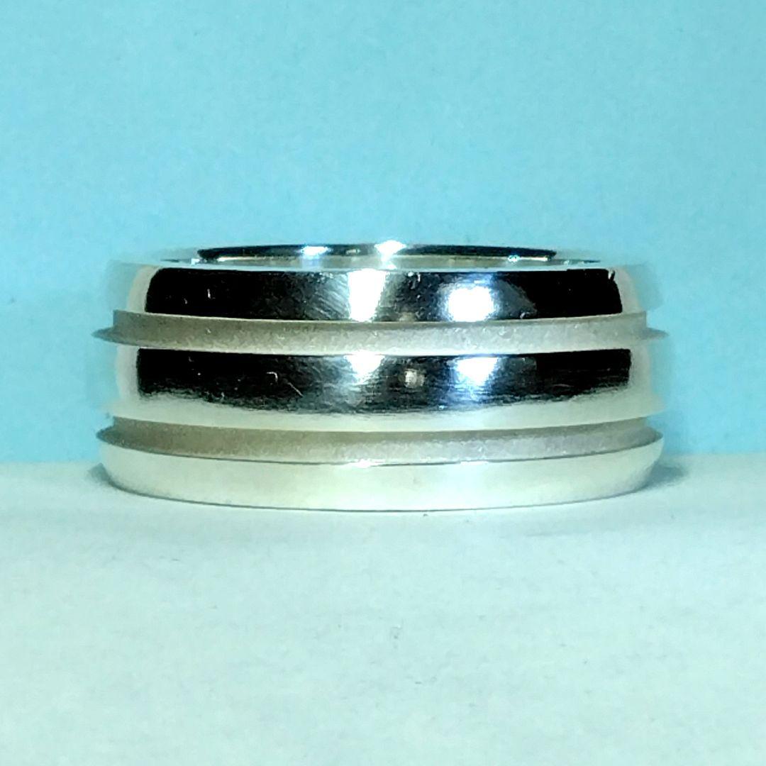 ティファニーグルーブドダブルリング　19.5号　新品仕上げ　無傷未使用に近い
