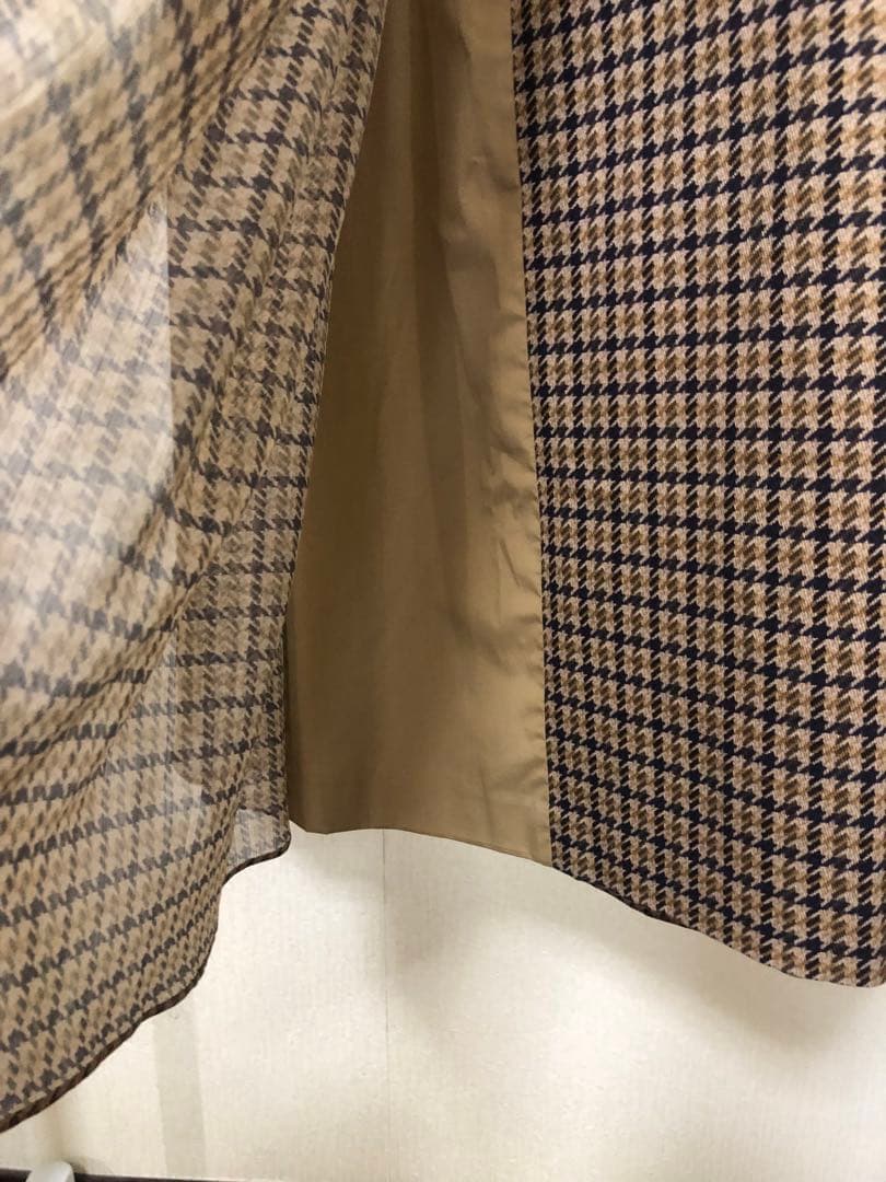 モラビトブラン　チェック　フレアスカート