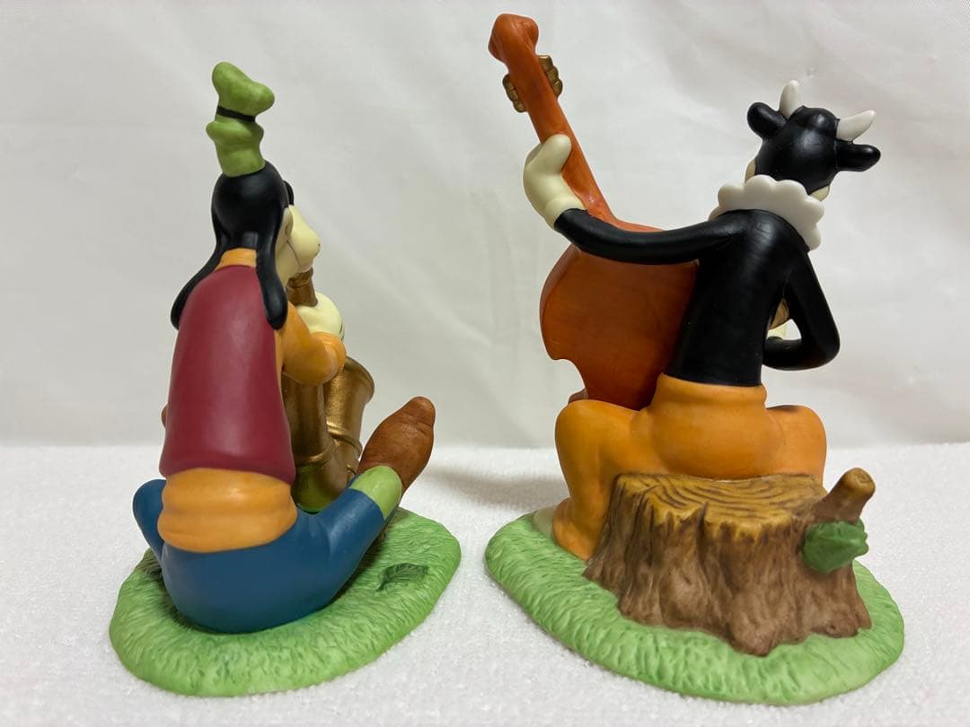 ディズニー　ミッキー　音楽隊　置物　陶器　三協商事