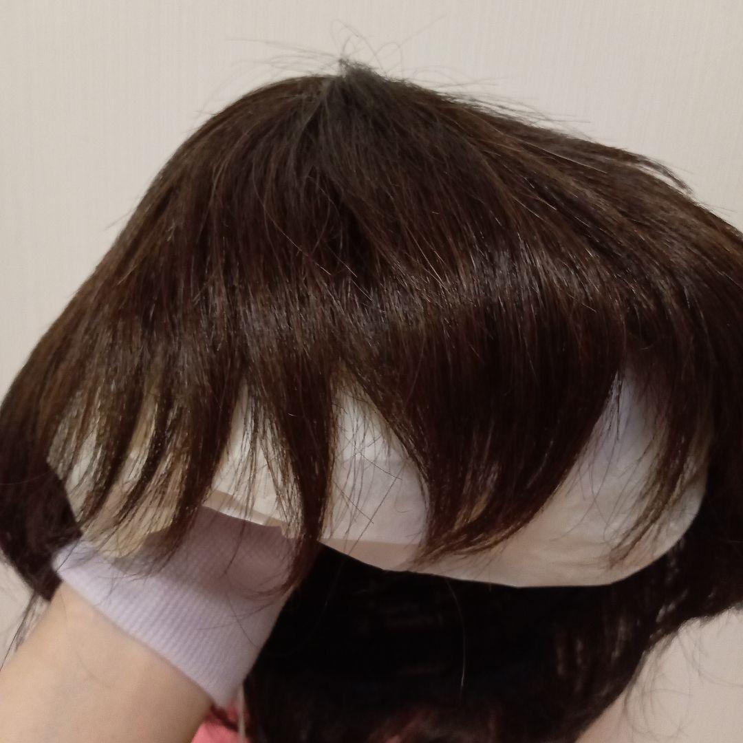 【タグ付】ラパンドアール リュネール ウィッグ 高級人毛使用 ナチュラルブラウン