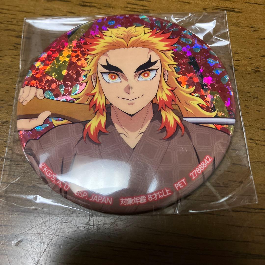 ナムコ限定 鬼滅の刃 漆ノ章 ホログラム缶バッジ 煉獄杏寿郎➁