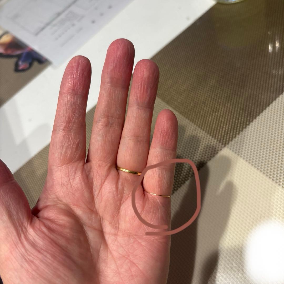 訳あり9号指輪k18