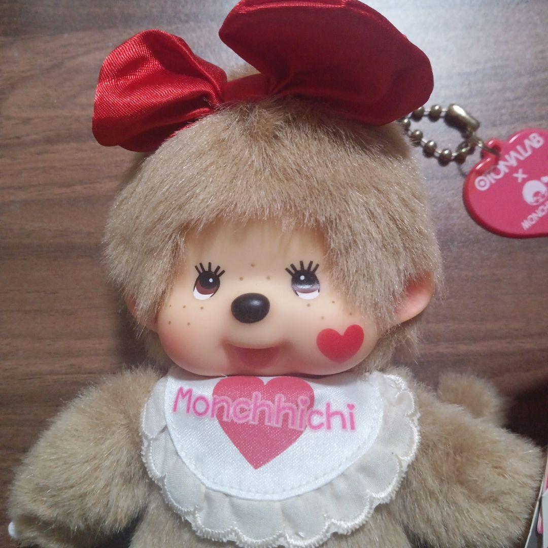 OTONALAB×Monchhichi ぬいぐるみ 赤いリボン　約20センチ