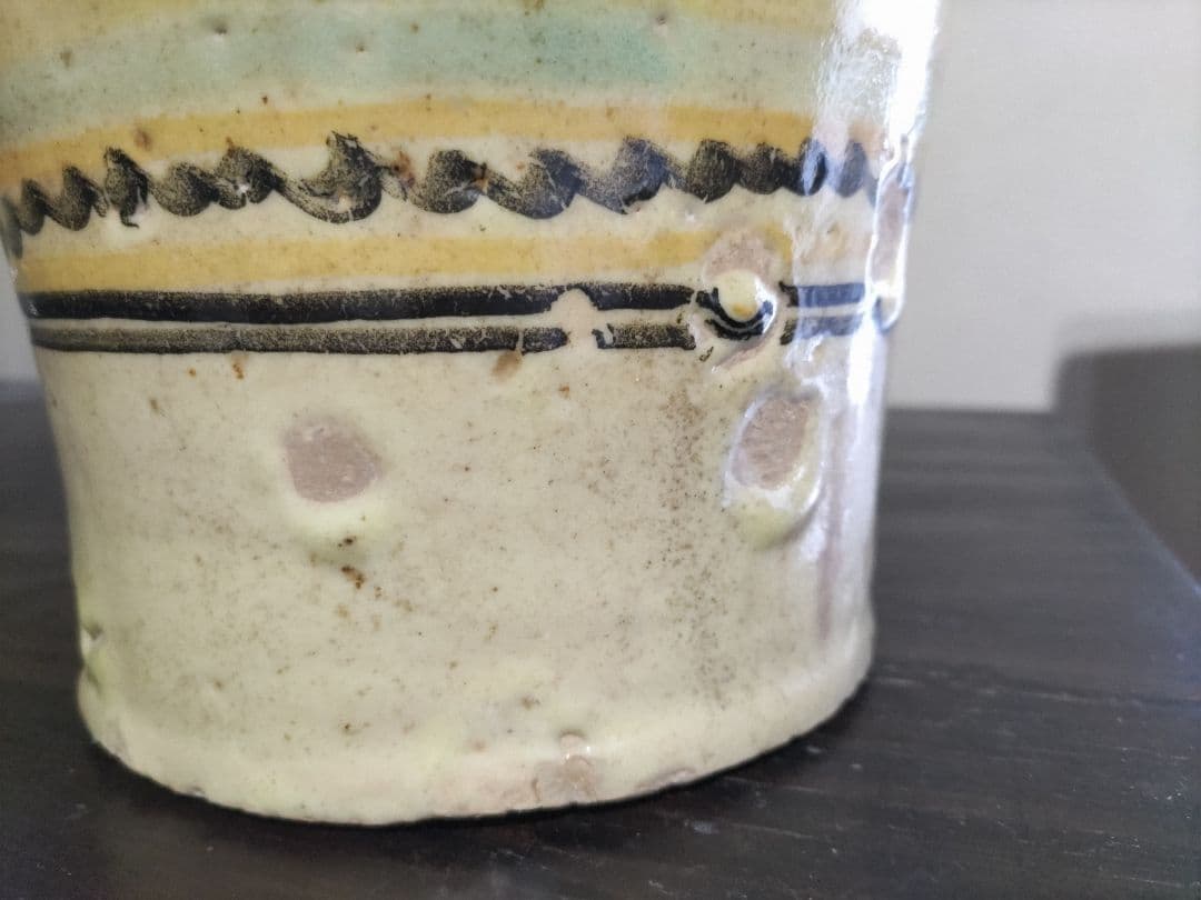 骨董　欧州古陶磁　手付　水注　スペイン　18～19世紀？