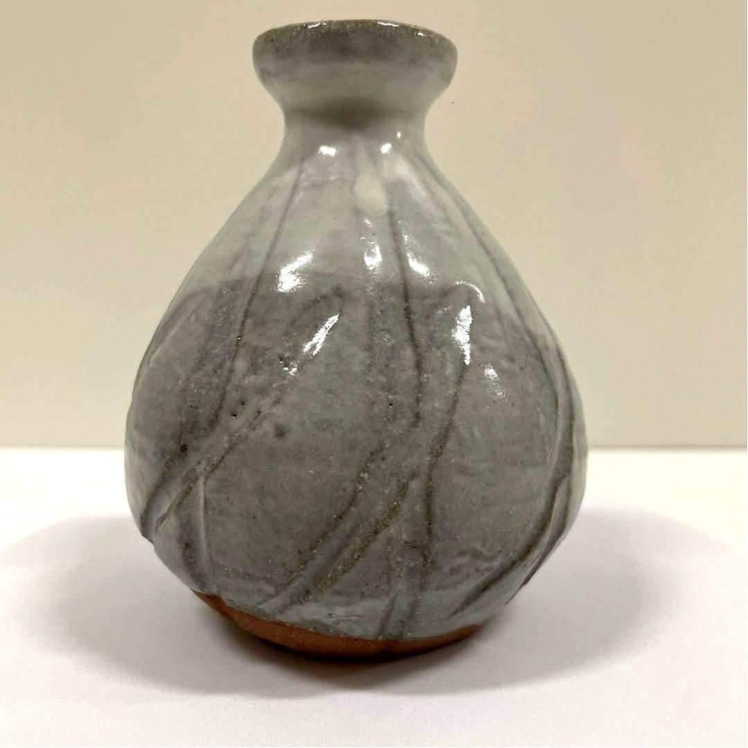 #XG201 陶芸家・萩焼・人間国宝・11代三輪休雪作・酒器・徳利・共箱栞付