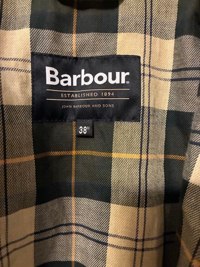 【美品】Barbour OS TRANSPORT 38インチ　セージ