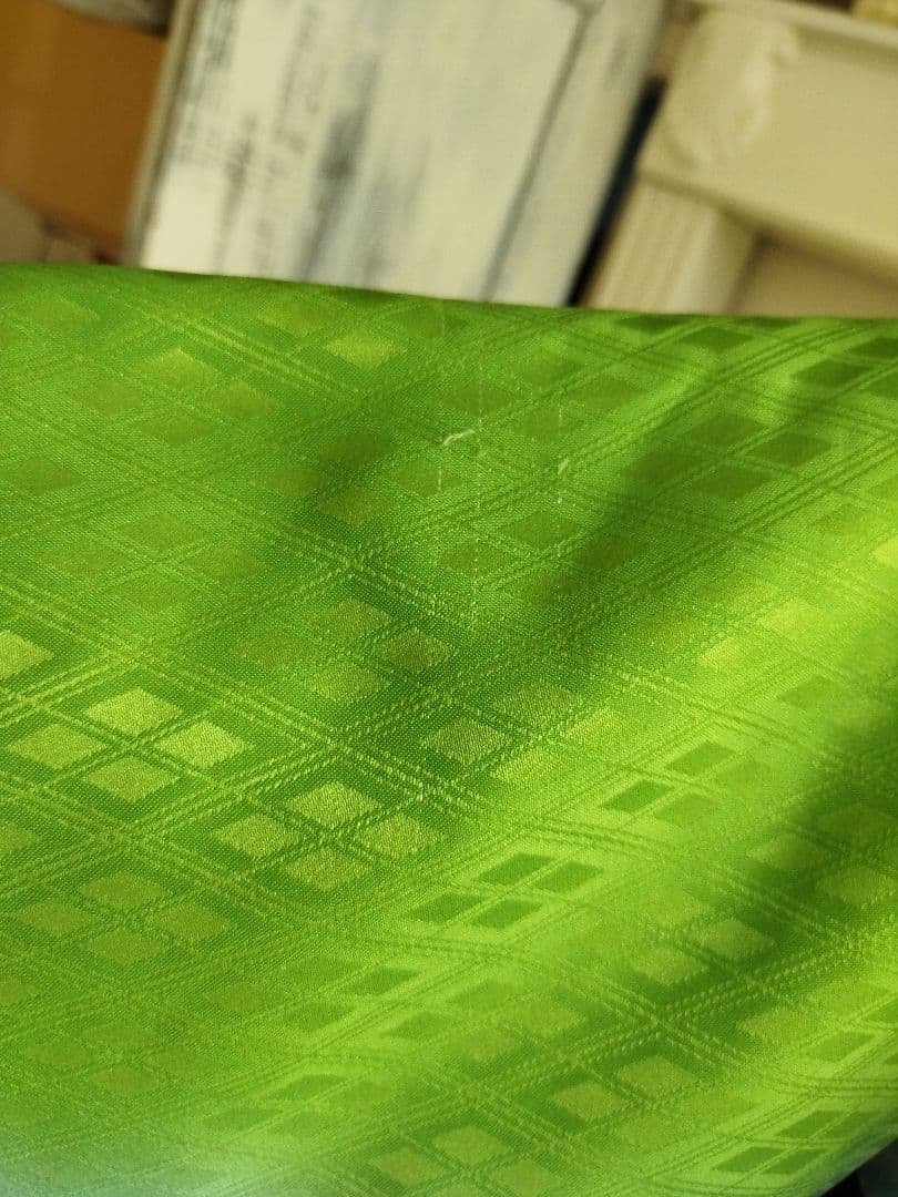 グリーン系の羽織りに金の袴が格好良い☆男の子七五三５歳