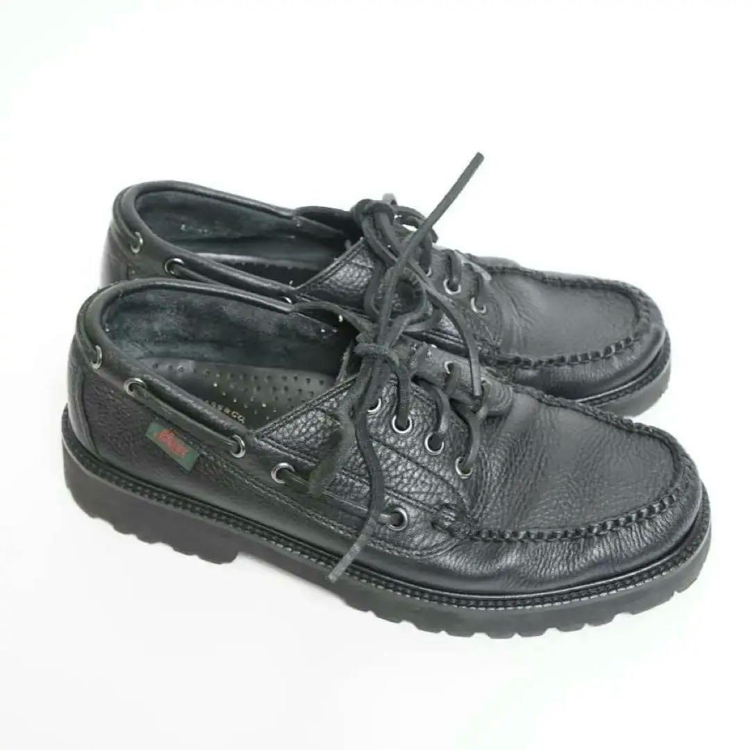 未使用級✨バーニーズニューヨーク×ジーエイチバス レザーデッキシューズ　27cm