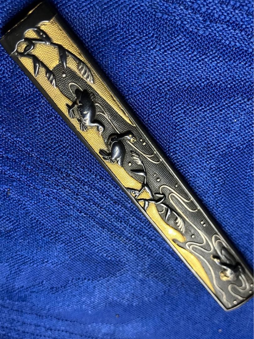 日本刀　装飾　小柄　金銀象嵌　時代物　骨董品