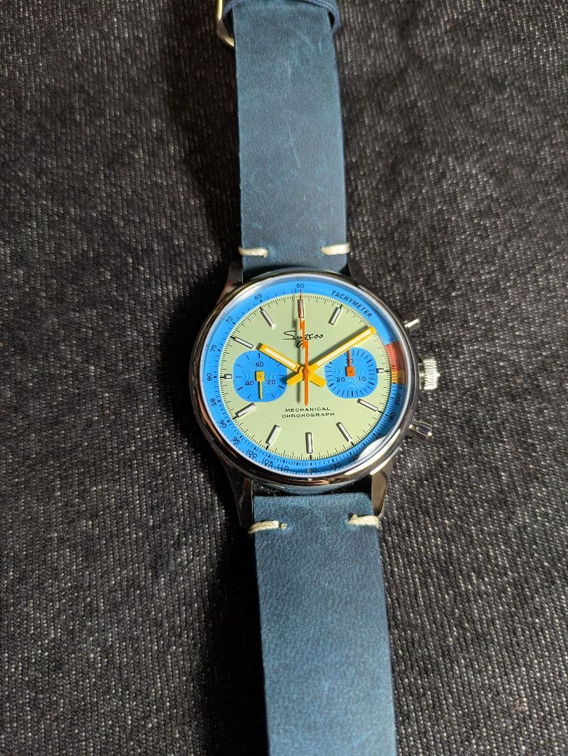 Sugess メカニカル クロノグラフ 腕時計