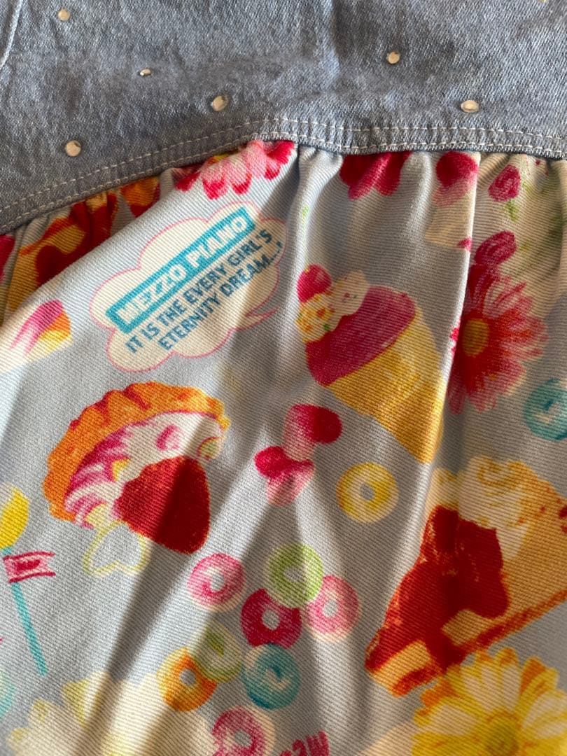 メゾピアノ❗️160㎝スカート❗️スイーツ柄❗️