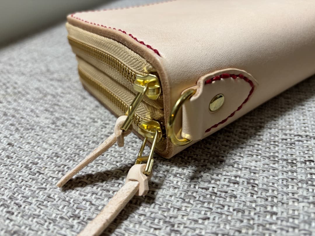 Meiさん専用 ヌメ革ダブルファスナー長財布（お財布ポーチ）商品検討ページ