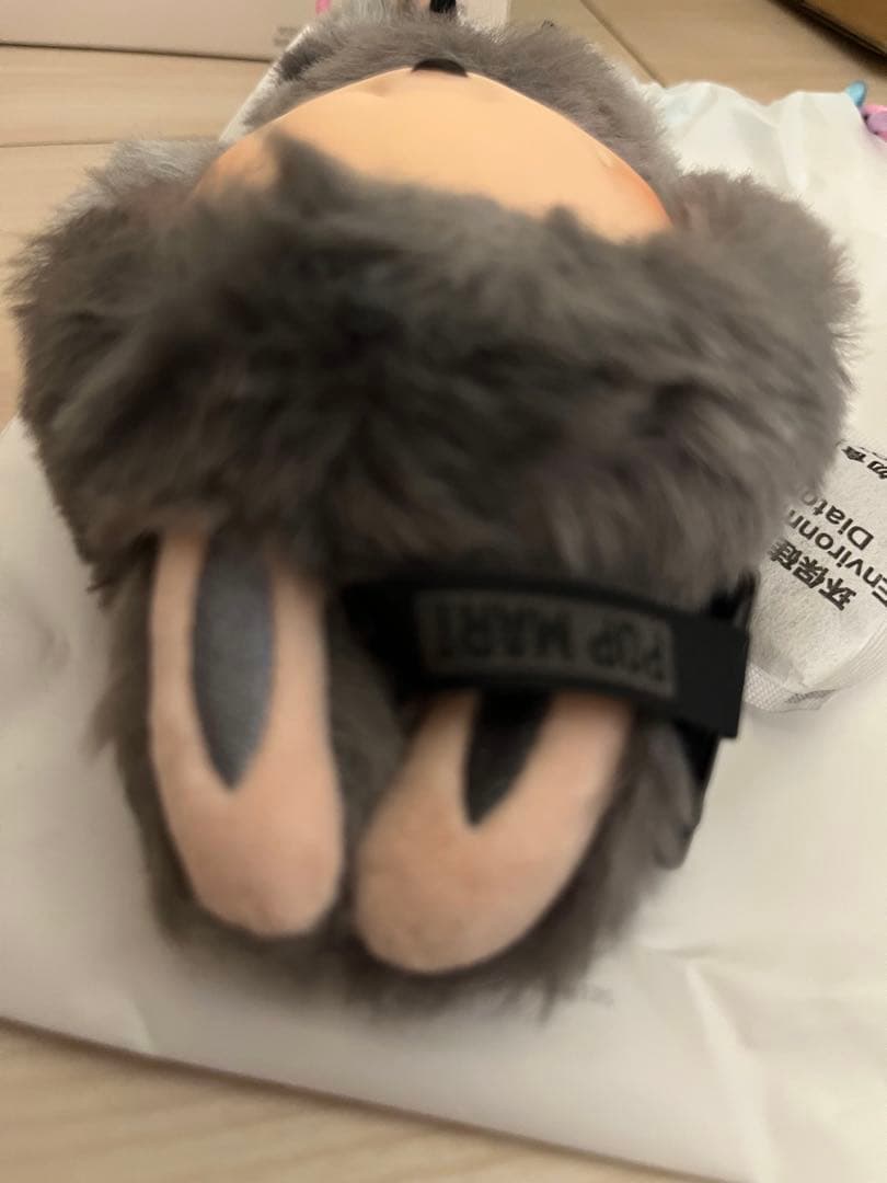 即日】POPMART ラブブ エナジー ぬいぐるみ シークレット グレー ID