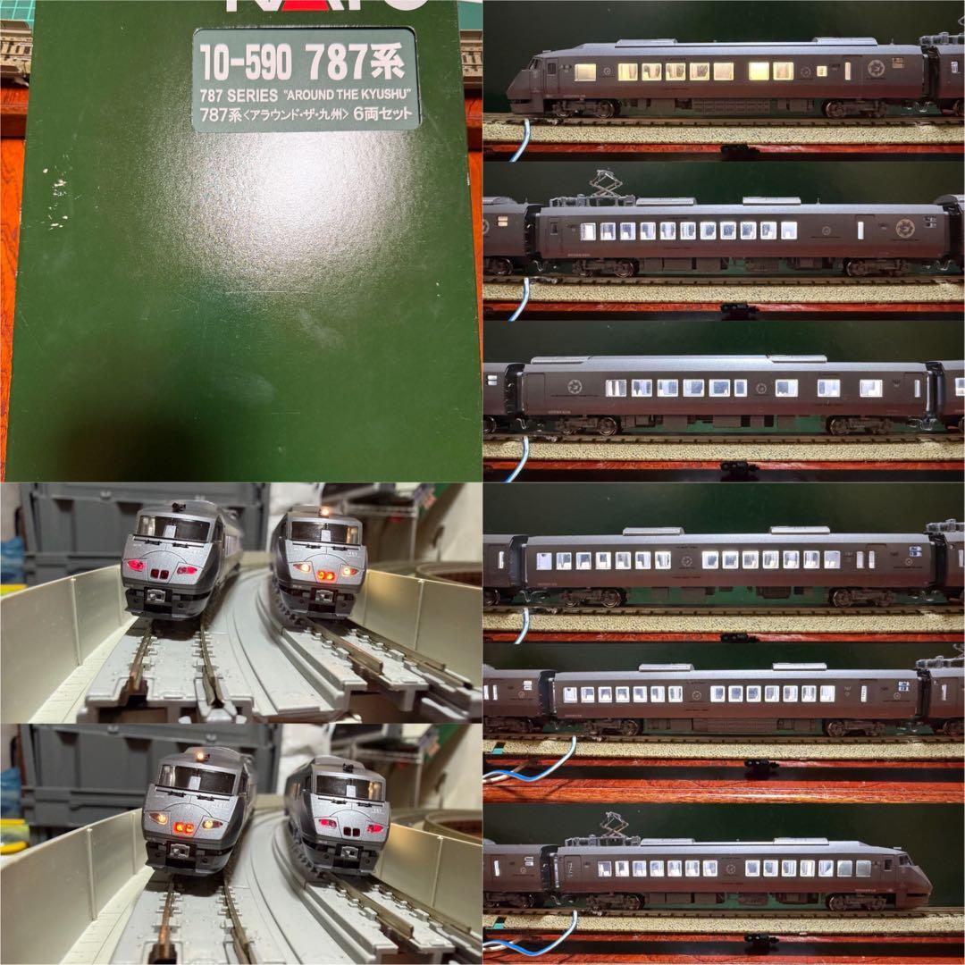 【室内灯有】KATO 10-590 787系(アラウンド・ザ・九州)6両セット