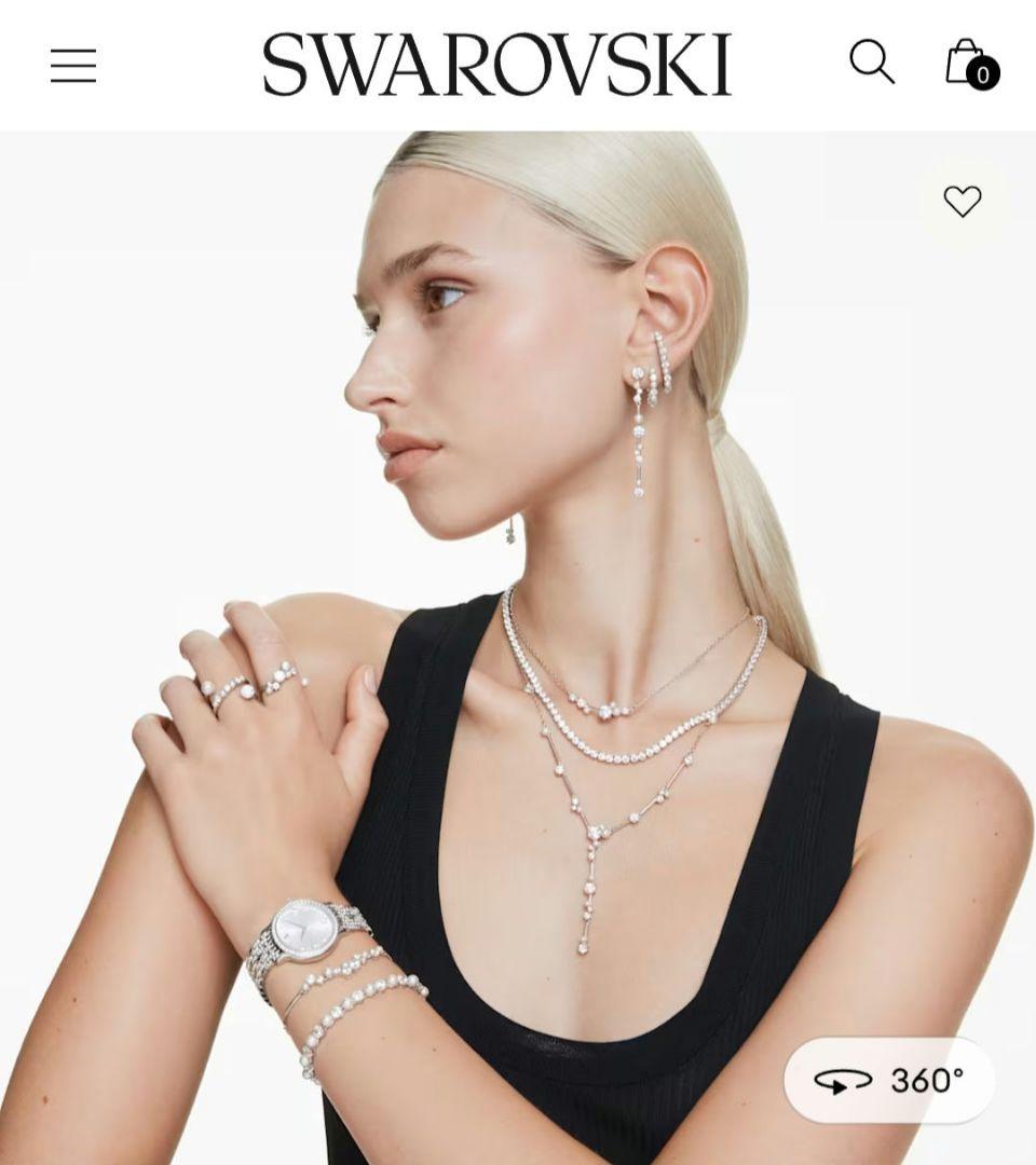 新品SWAROVSKI 55 Constella パール リング スワロフスキー